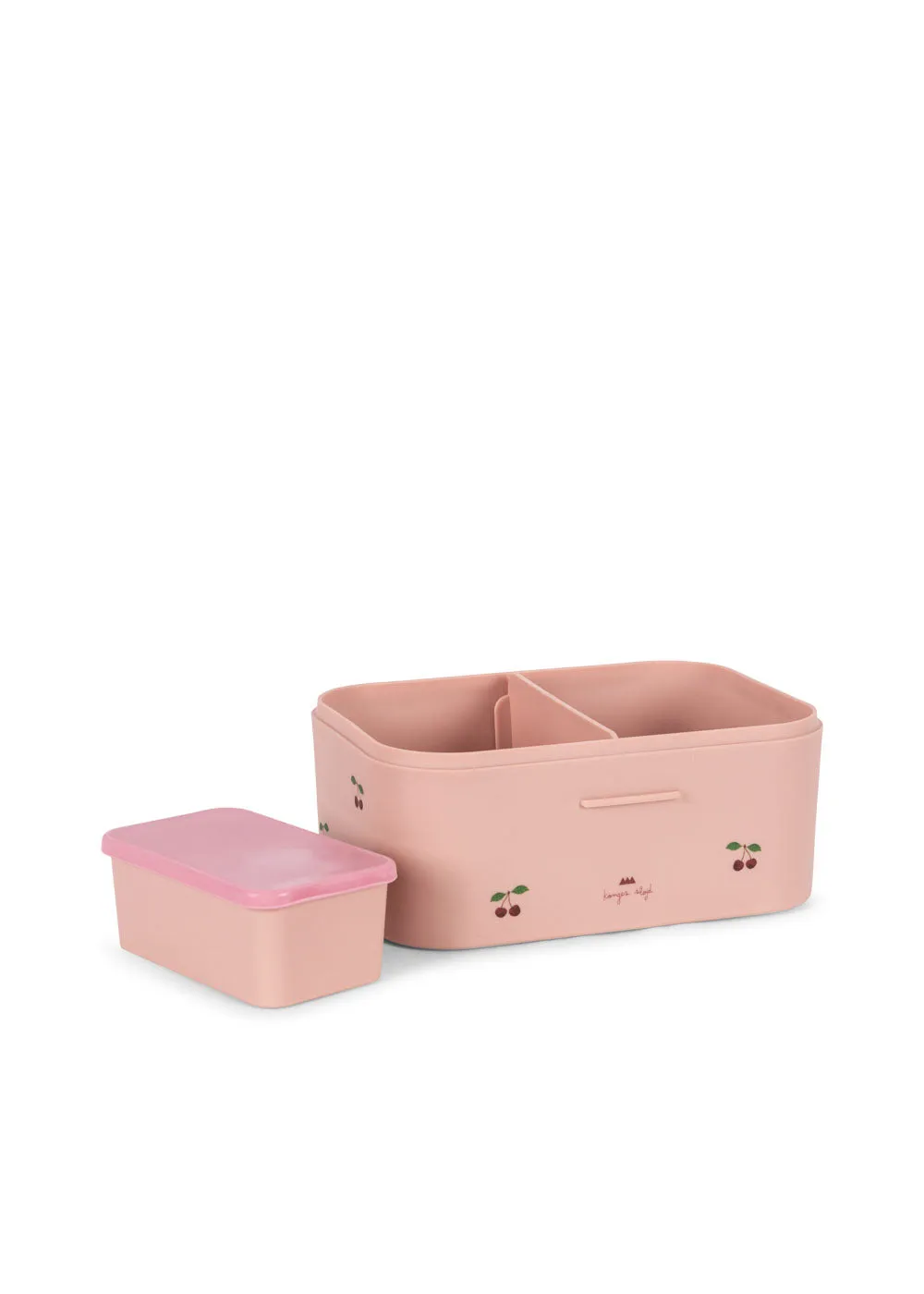 Konges Sløjd Lunchbox broodtrommel cherry pink met snackbakje