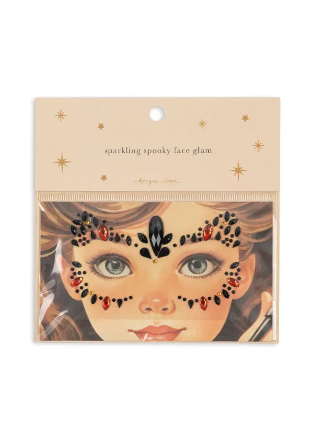 Konges Sløjd Face Jewels masker red/black zelfklevend