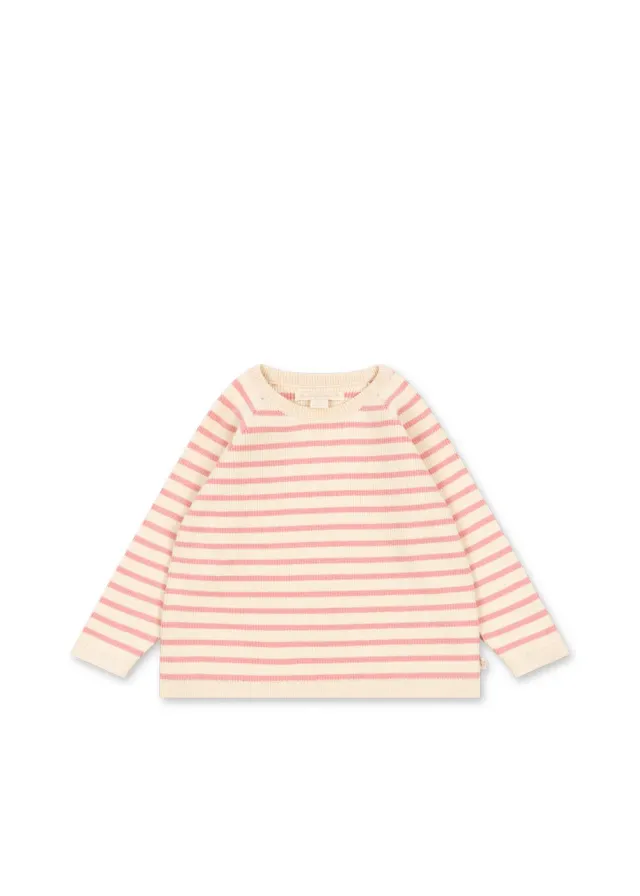 Konges Sløjd Buma Gebreide Trui Peony Butter Stripe