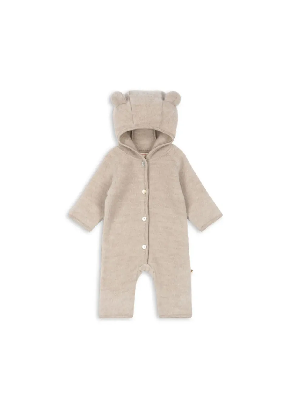 Konges Sløjd Saga onesie oatmeal melange – wol fleece