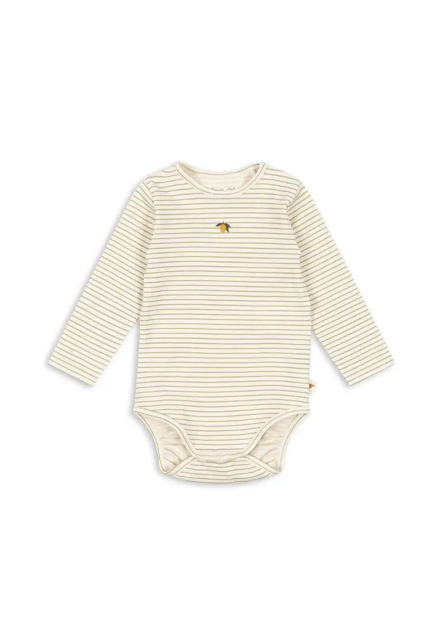 Konges Sløjd Basic romper tea stripe biokatoen