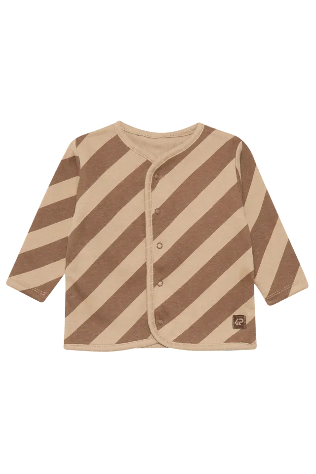 4PRESIDENT Ziri Sand sweater baby overslag katoen