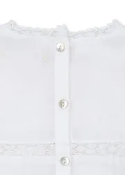 Konges Sløjd Orchid Jurk Optic White Biokatoen Kant