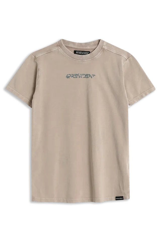 4PRESIDENT Willem Sand T-shirt jongens zwart katoen