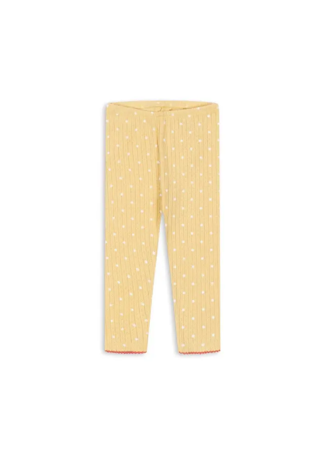 Konges Sløjd Minnie legging dot golden biokatoen