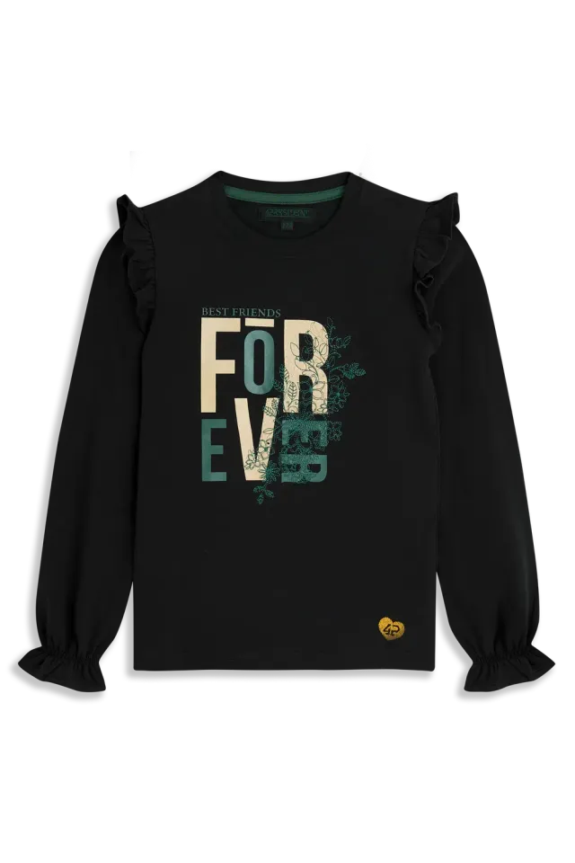 4President Anoek Black longsleeve katoen