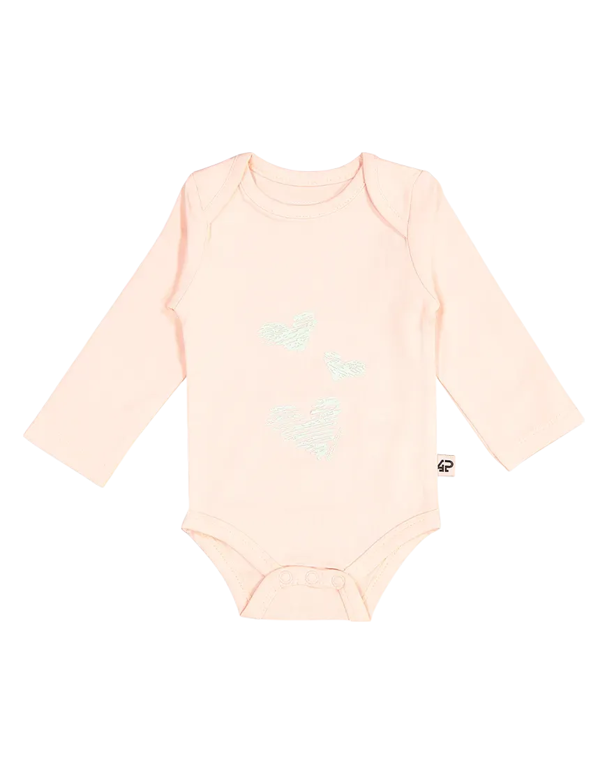 4President Skye romper blush baby katoen