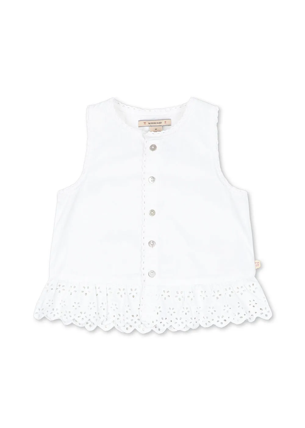 Konges Sløjd Evelina blouse bright white biokatoen