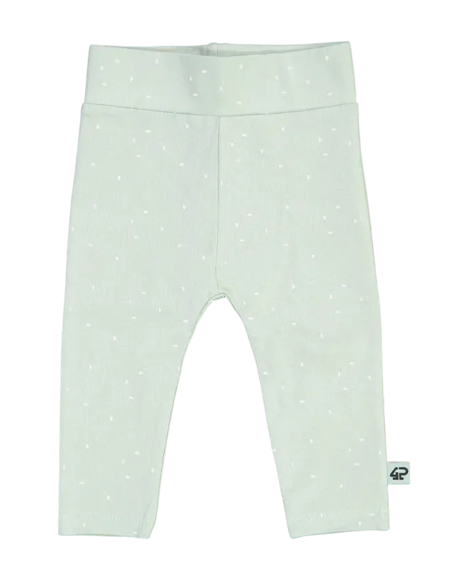 4President Lily Grey Mint legging baby biokatoen