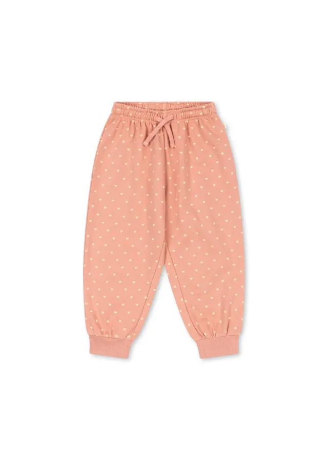 Konges Sløjd Spotty sweatbroek coeur feathers bio katoen