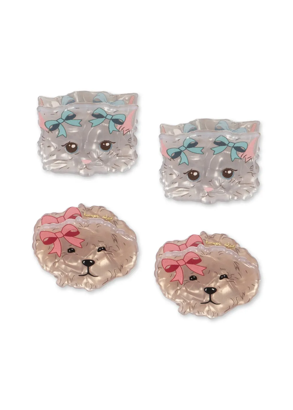 Konges Sløjd Kleine Haarklauwen haarklemmen 4-pack multi