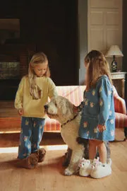 Konges Sløjd Magot bow kitty denim jasje biokatoen