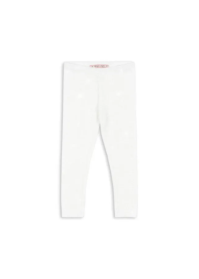 Konges Sløjd Lola legging white glitter feest