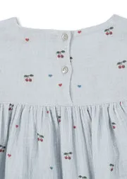 Konges Sløjd Coco Jurk Cherry Blue Coeur Biokatoen