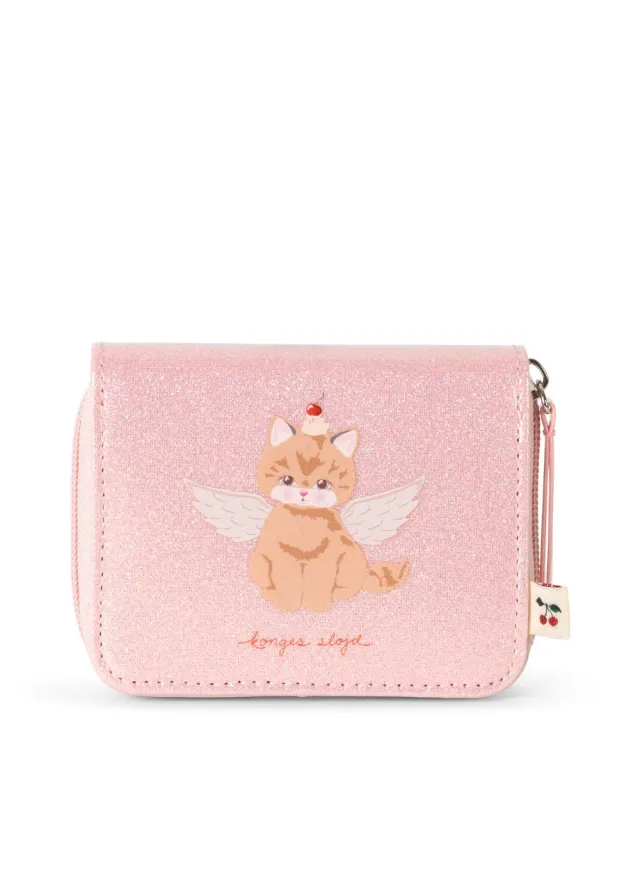 Konges Sløjd Kattenportemonnee cerise glitter pink