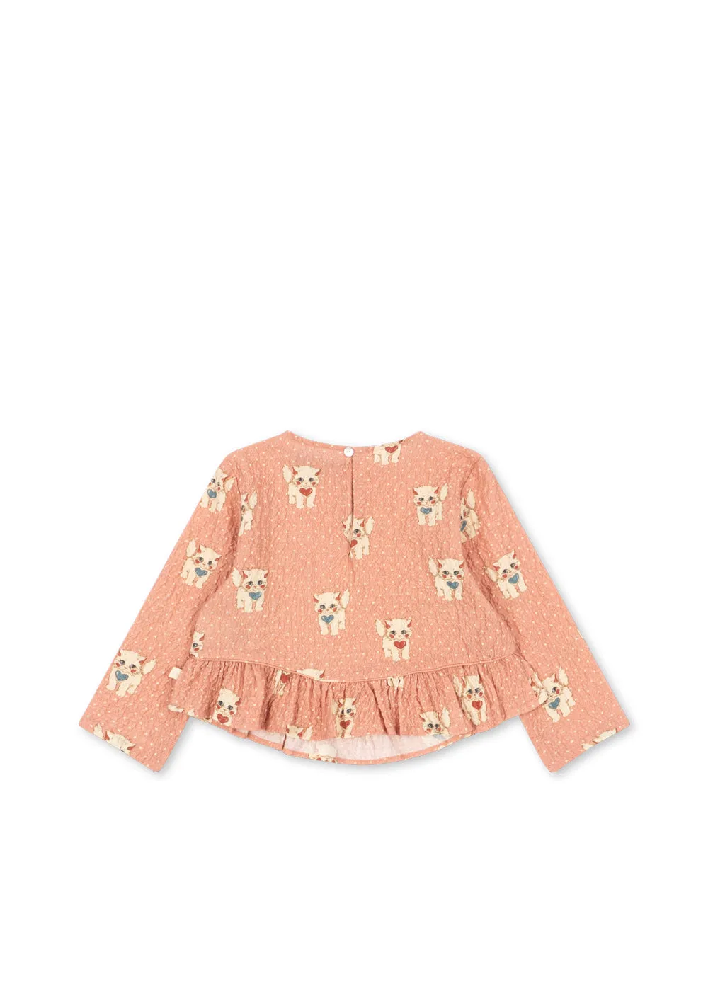 Konges Sløjd Elin blouse ciao miao rose biokatoen