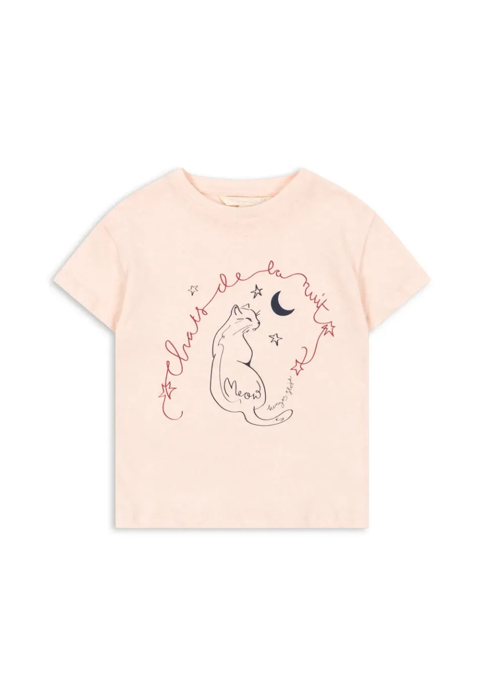 Konges Sløjd Era T-shirt pink meow linnenmix