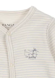 Konges Sløjd Fio onesie Tea Stripe gray dawn rib