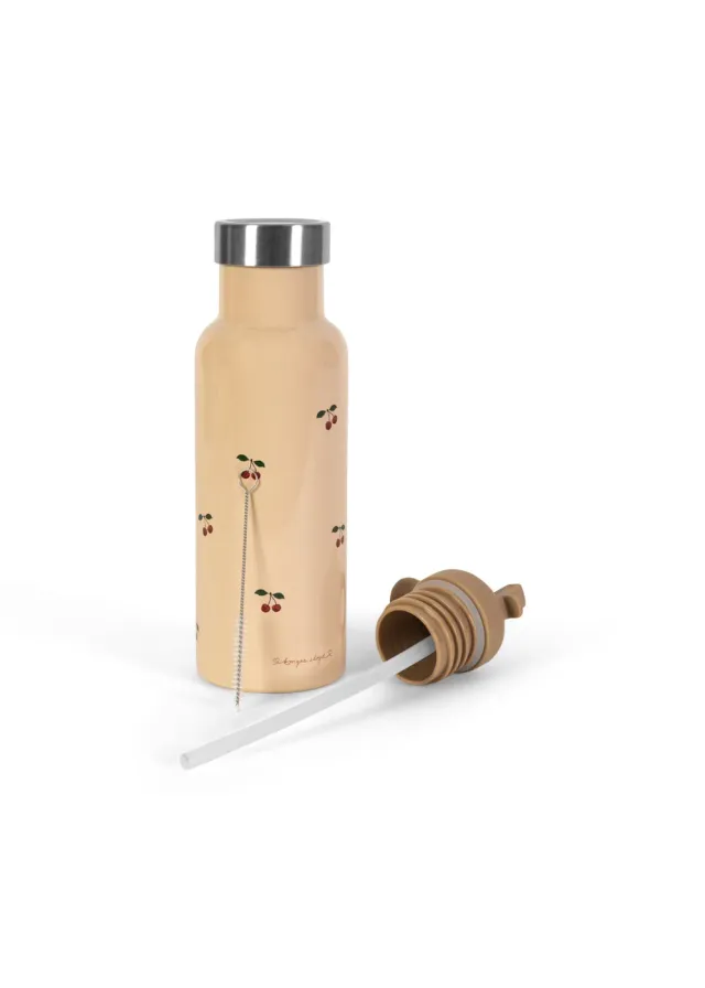 Konges Sløjd Thermofles 500ml cherry met rietje