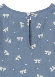 Konges Sløjd Vida jurk boucle blue biokatoen