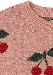 Konges Sløjd Lapis jurk cherry gebreid glitter
