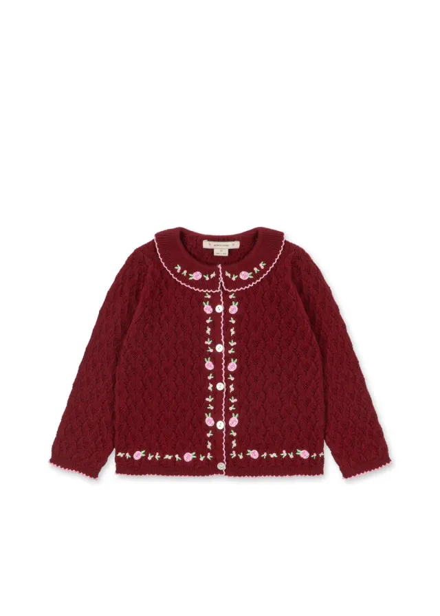 Konges Sløjd Rosier vestje pomegranate kasjmier