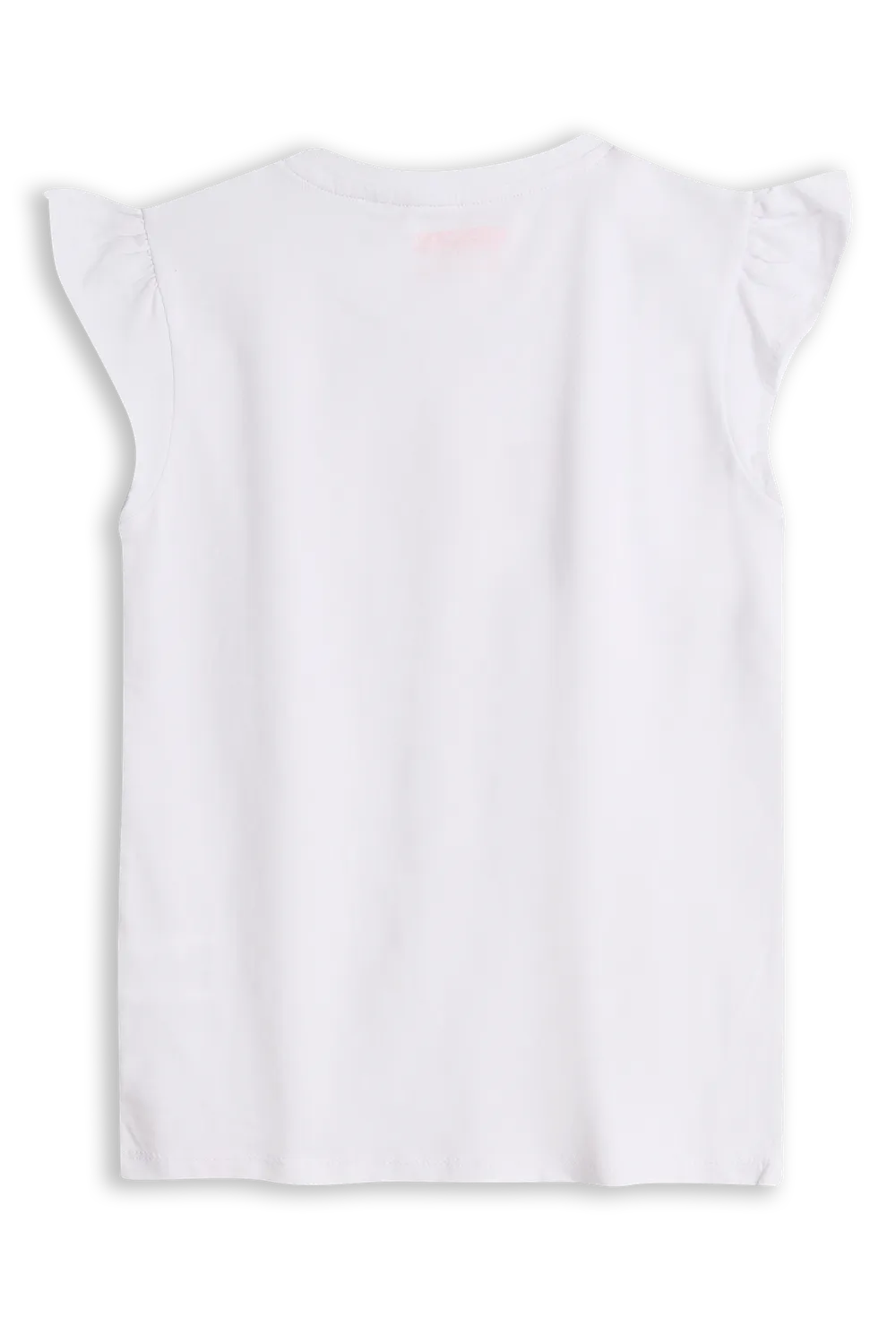 4President Hasse Top bright white katoen ruffle