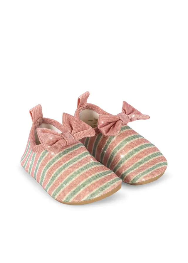 Konges Sløjd Bowwow zwemschoenen blush stripe UPF 50+