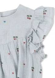 Konges Sløjd Coco romper cherry blue mousseline bio