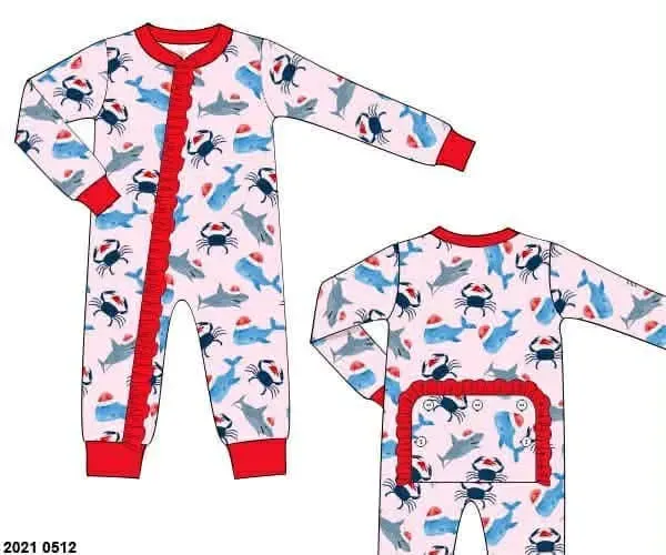 Busy Bee Smocks Coastal Christmas Boxpakje meisjes knit