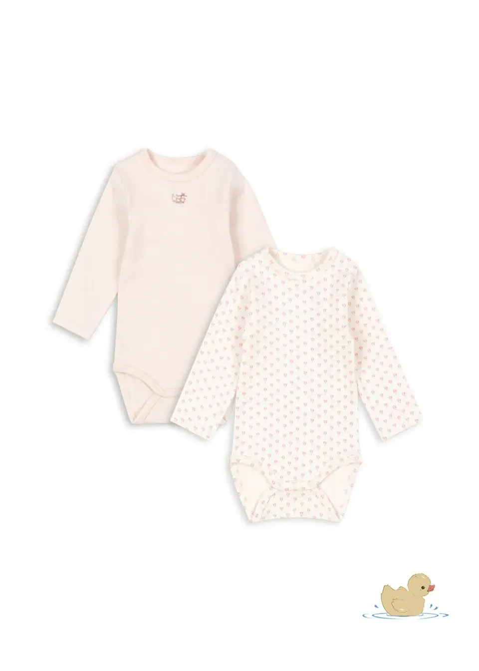 Konges Sløjd Bello Romper Blush Mix – 2-Pack Biokatoen