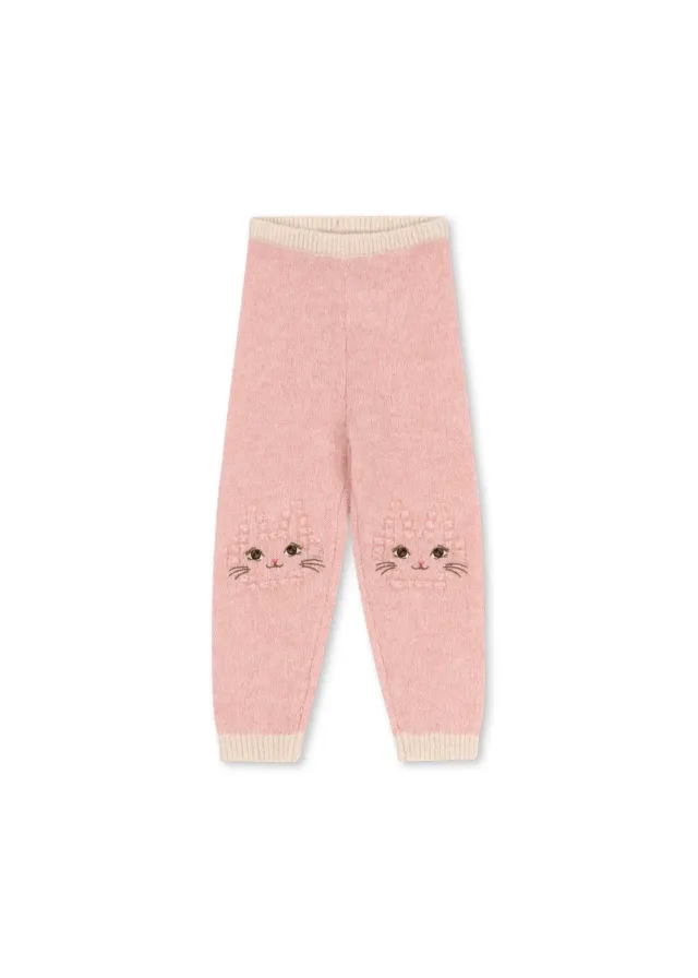 Konges Sløjd Kitty Broek Silver Pink Wol Gebreid