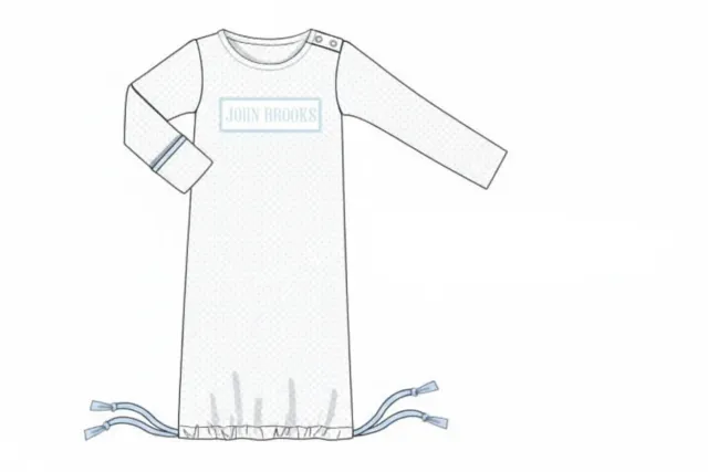 Busy Bee Smocks Sibling Name Bitty Dot nachthemdje NB John