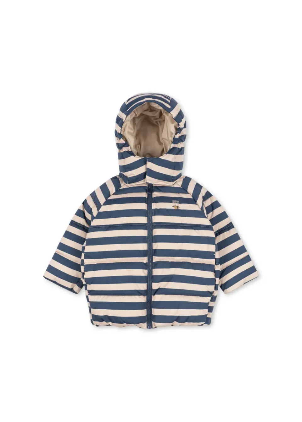 Konges Sløjd Nuka winterjas bleu noir stripe waterdicht