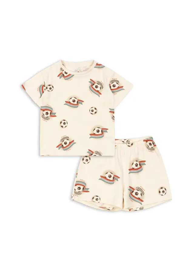 Konges Sløjd Basic set kick it T-shirt short biokatoen