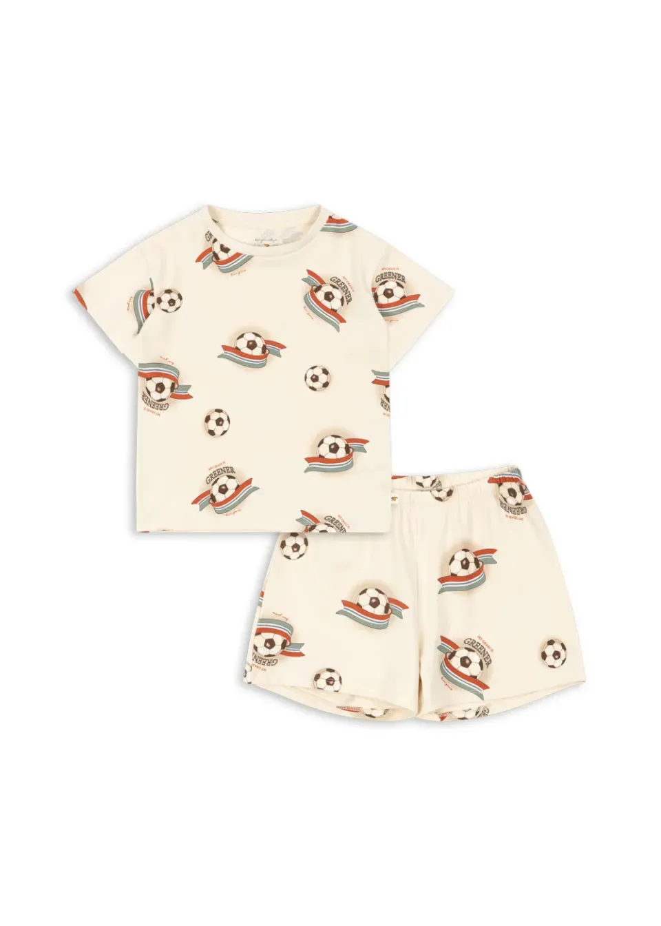 Konges Sløjd Basic set kick it T-shirt short biokatoen