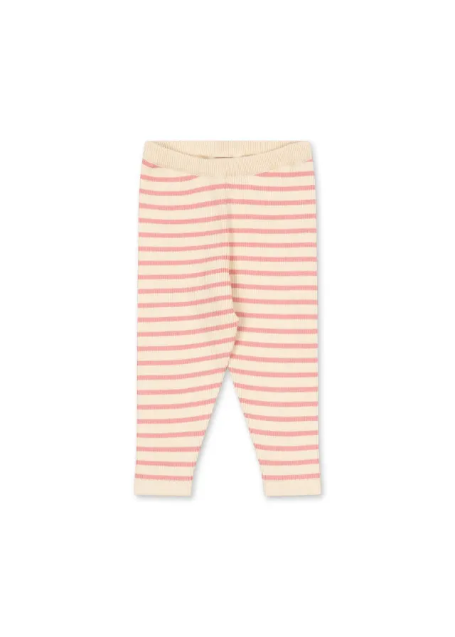 Konges Sløjd Buma legging peony butter stripe biokatoen