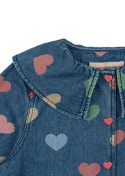 Konges Sløjd Magot blouse bon coeur coloré biokatoen