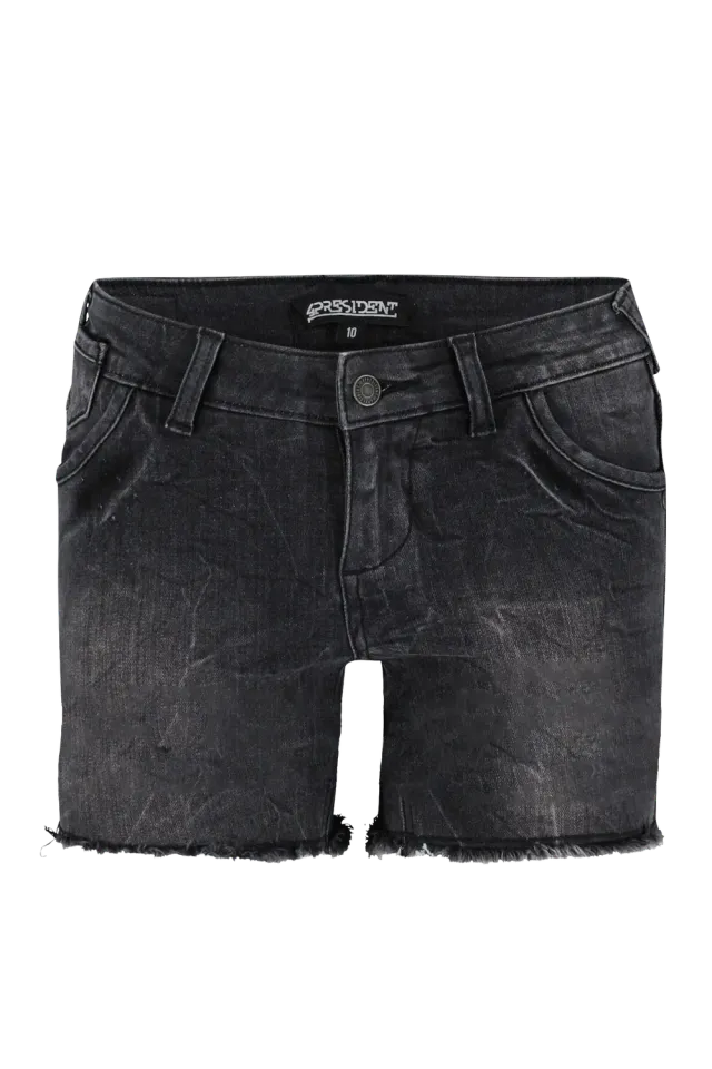 4President Lily Black Used meisjesshort denim katoen