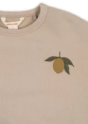 Konges Sløjd Lou sweater oxford tan lemon biokatoen