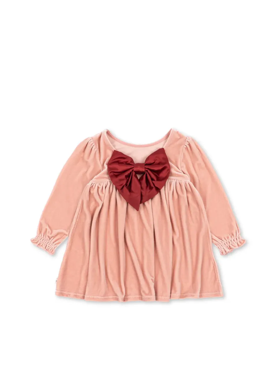 Konges Sløjd Gia jurk met strik mellow rose velours
