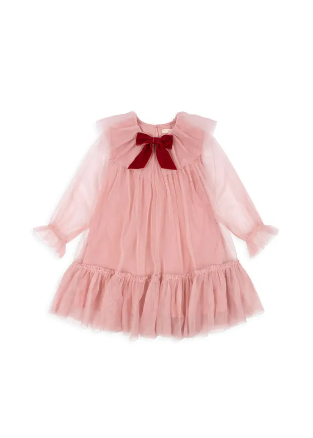 Konges Sløjd Bow jurk mellow rose tule