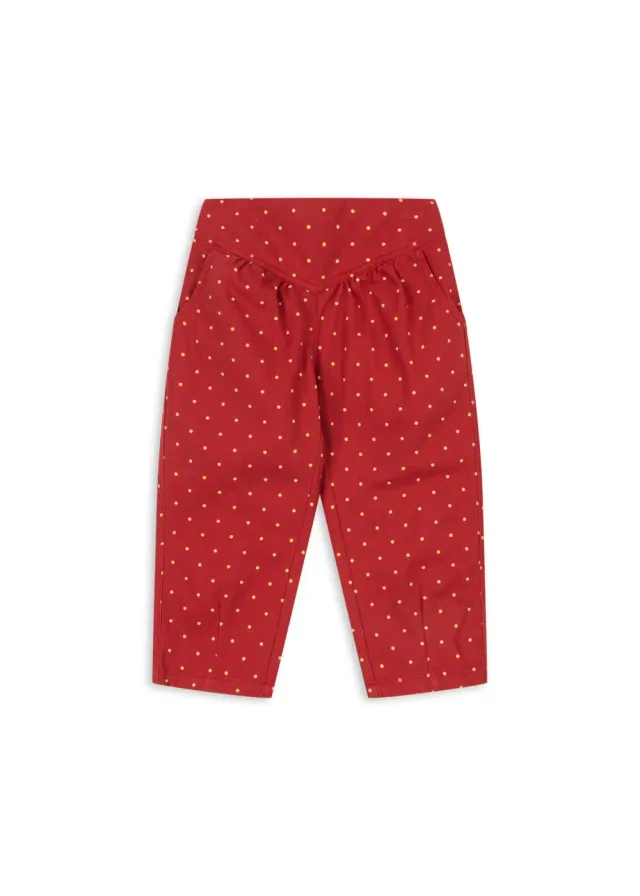Konges Sløjd Nola broek strawberry dot biokatoen