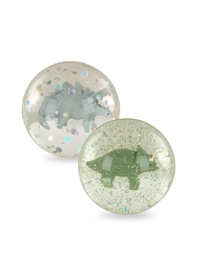 Konges Sløjd Stuiterbal dino glitter transparant