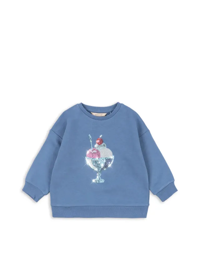 Konges Sløjd Loumilla sweater colony blue biokatoen