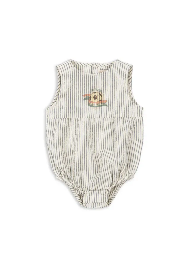 Konges Sløjd Elliot romper stripe bluie biokatoen