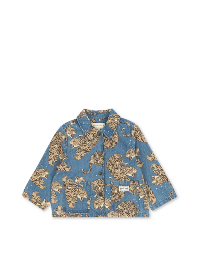 Konges Sløjd Magot overshirt panthera biokatoen denim