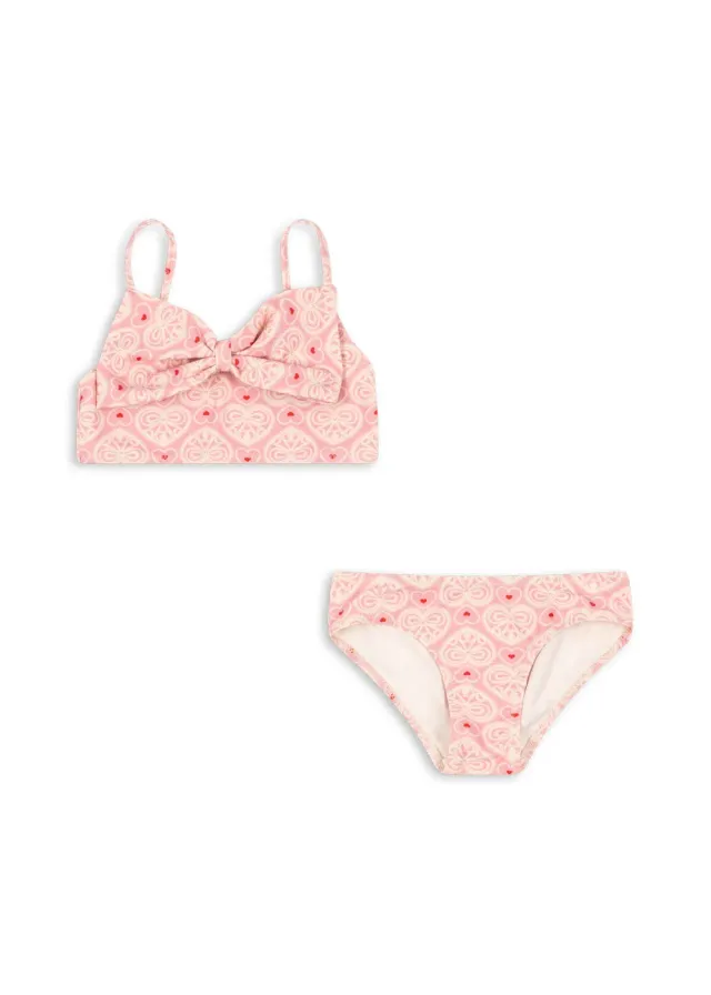 Konges Sløjd Edith Bikini Lacy Pink met strikjes