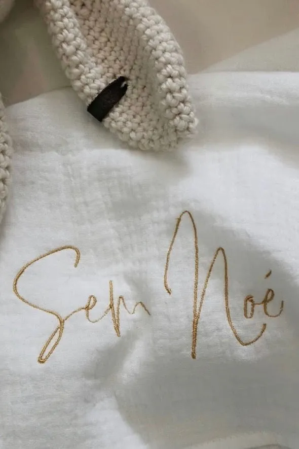Louloúdi Sepp swaddle mousseline zand 100x140
