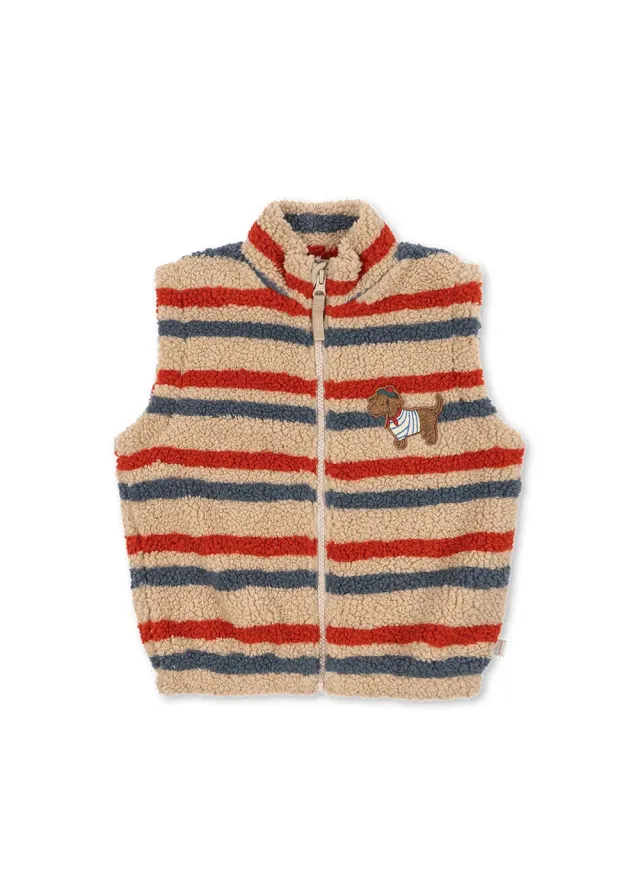 Konges Sløjd Jody teddy bodywarmer tangerine fleece